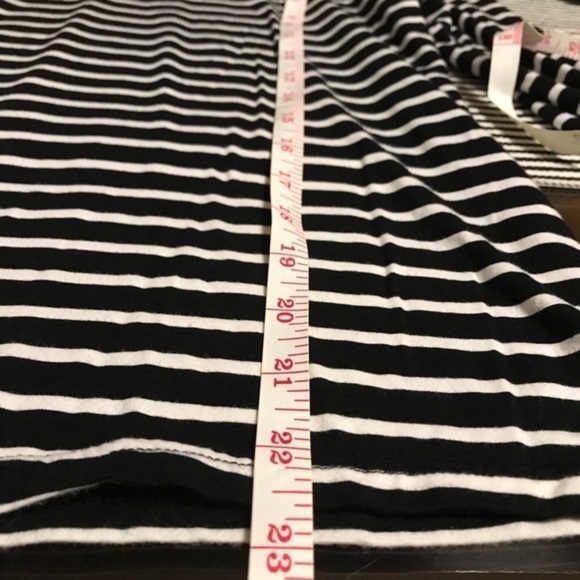 Style Mafia Black White Stripe Poppy Bell Sleeve Shirt Medium - Picture 12 of 12